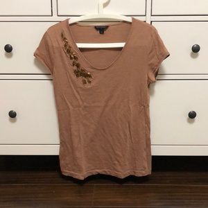 Banana Republic Brown T-Shirt - Size S